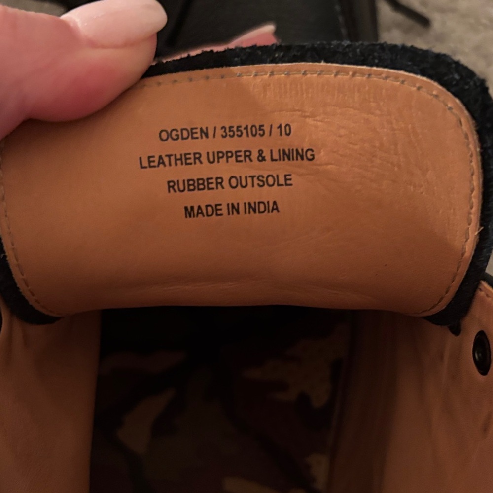 Warfield & Grand Ogden Dark Leather Lace-Up Boots - Picture 5 of 5